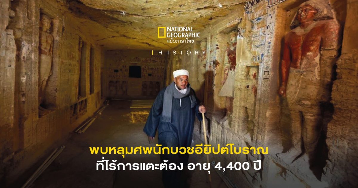 หลุมศพที่ไร้การแตะต้องอายุ 4,400 ปี ในอียิปต์