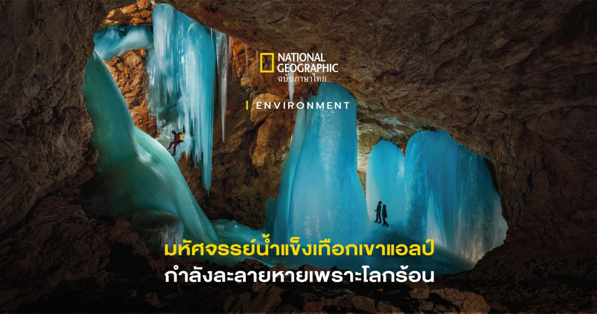 ความงามแห่ง ถ้ำน้ำแข็ง แห่งเทือกเขาแอลป์กำลังละลาย เพราะภาวะโลกร้อน